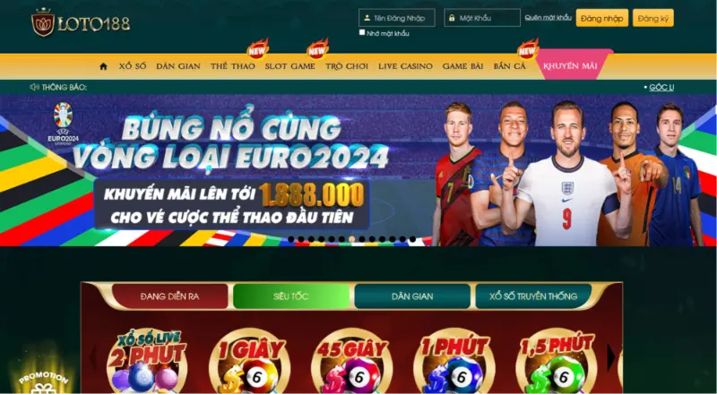 Link đăng ký tài khoản LOTO188 chính thức 2024